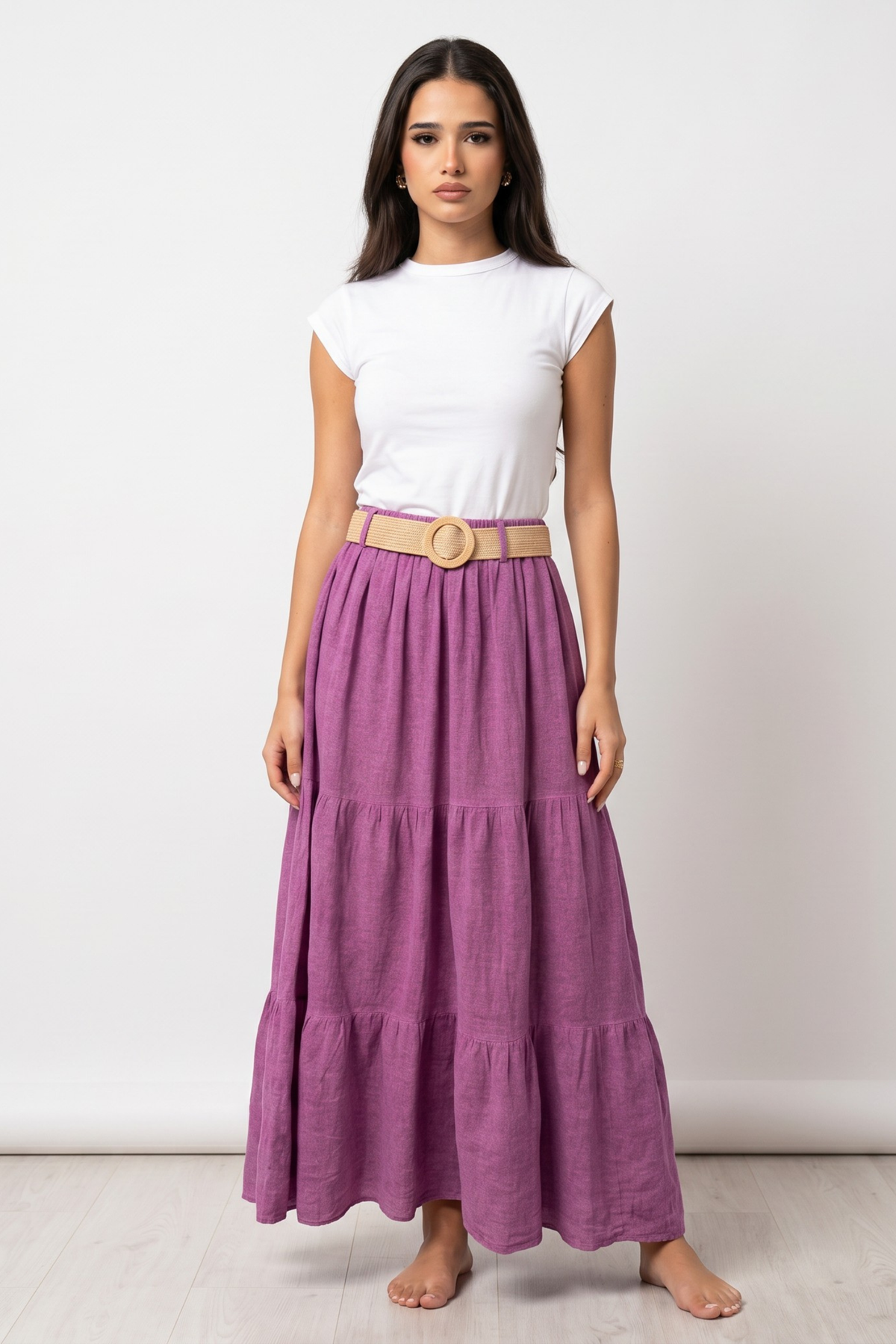 Falda Serena Rosa