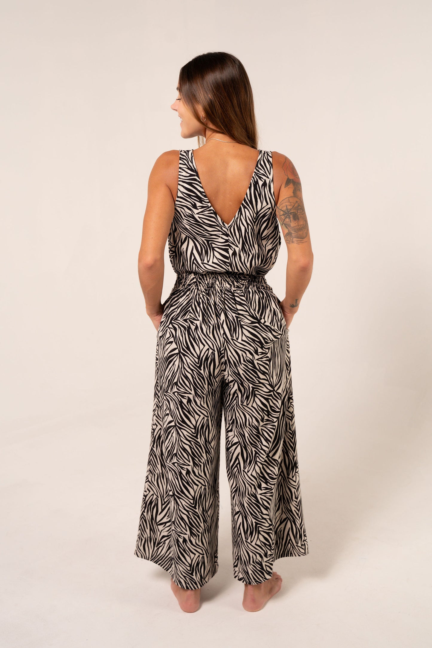 Pantalon Botones Negro