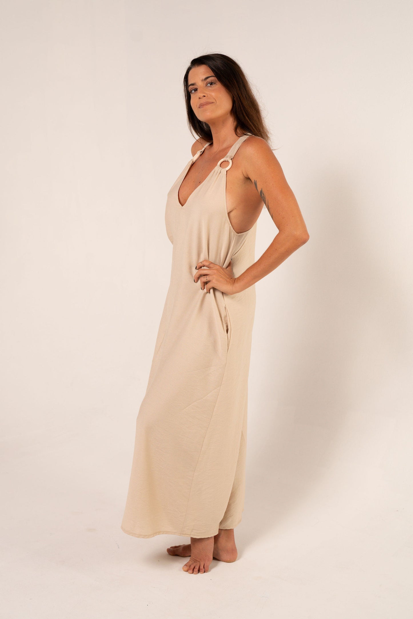 Vestido Corfú Beige
