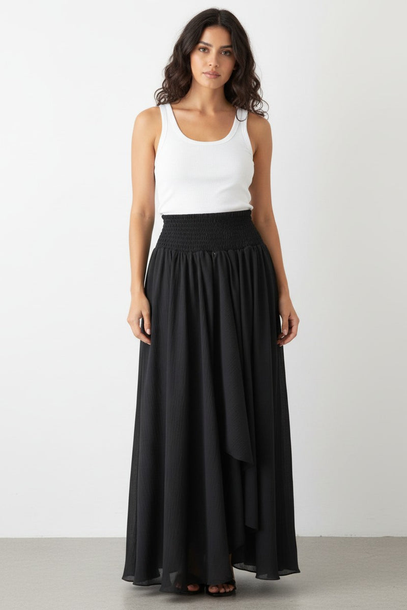 Tulúm Green Tiered Skirt