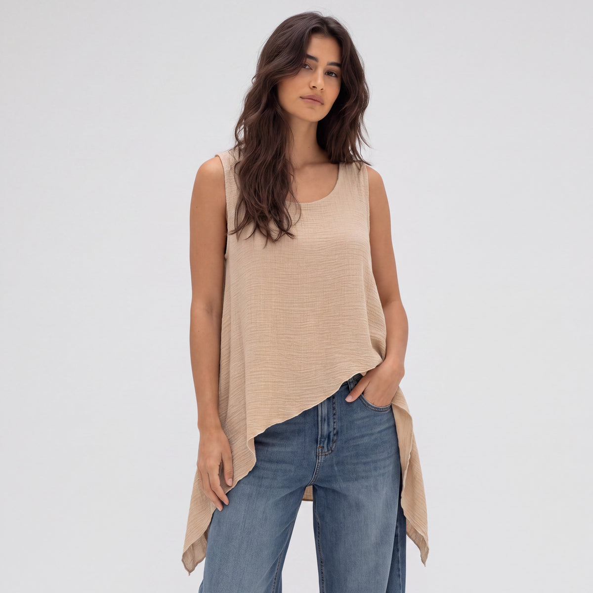 Blusa Picos Algodón