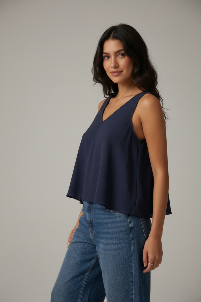 Aquamarine Flared Blouse
