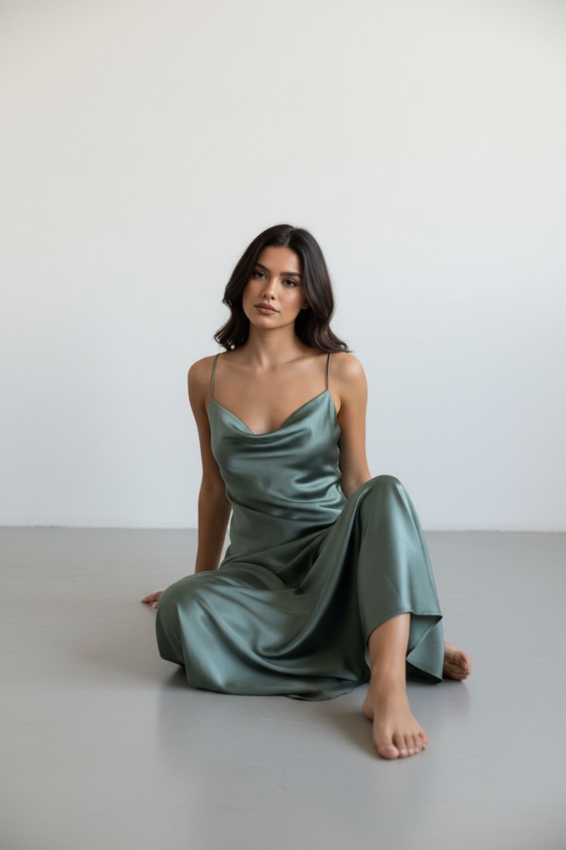 Vestido Sol Verde Militar