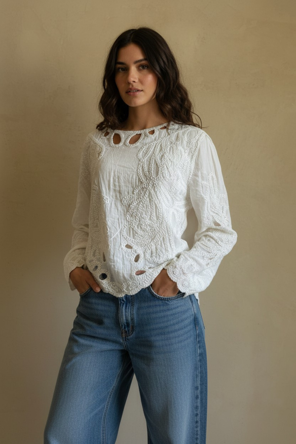 Blusa Olas Florales