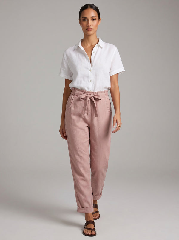Pantalón Doblez Rosa Palo