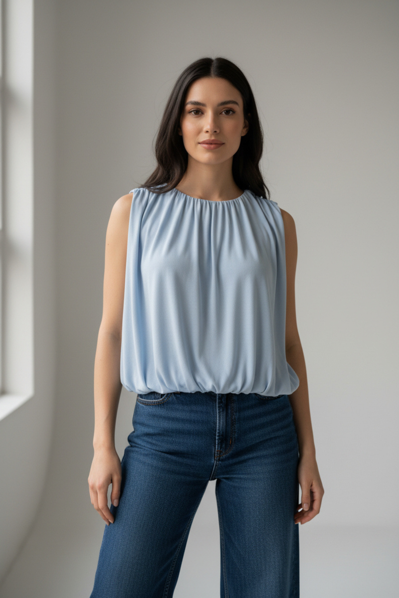 Blusa Globo Azul