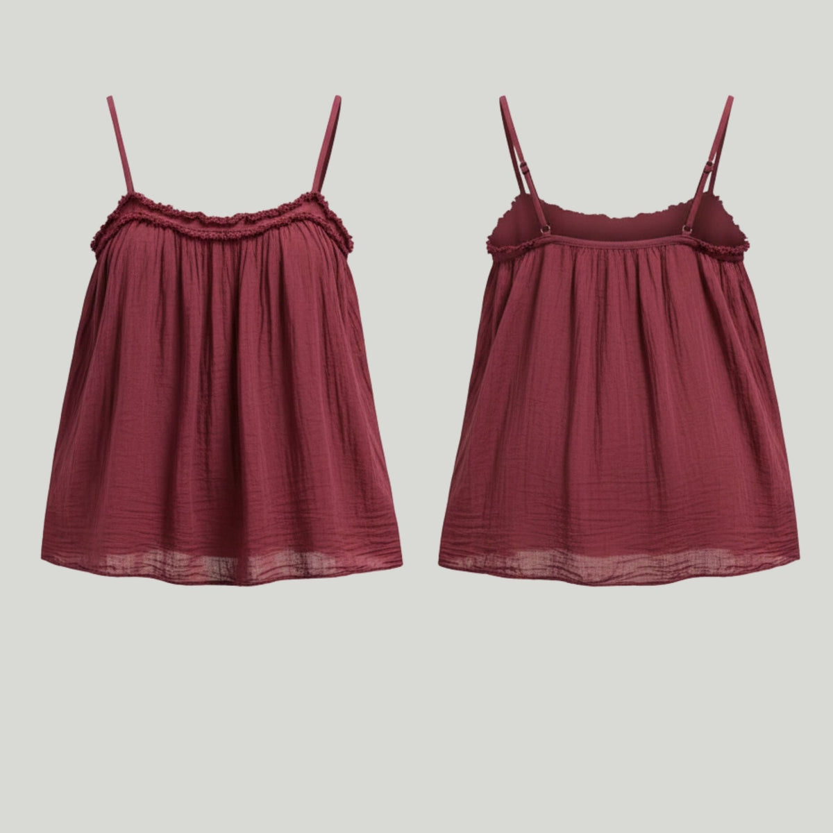 Brisa Merlot Blouse