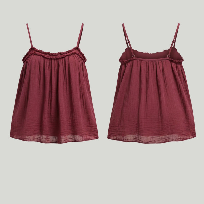 Brisa Merlot Blouse