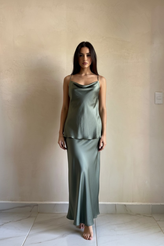 Falda Alba Verde Militar