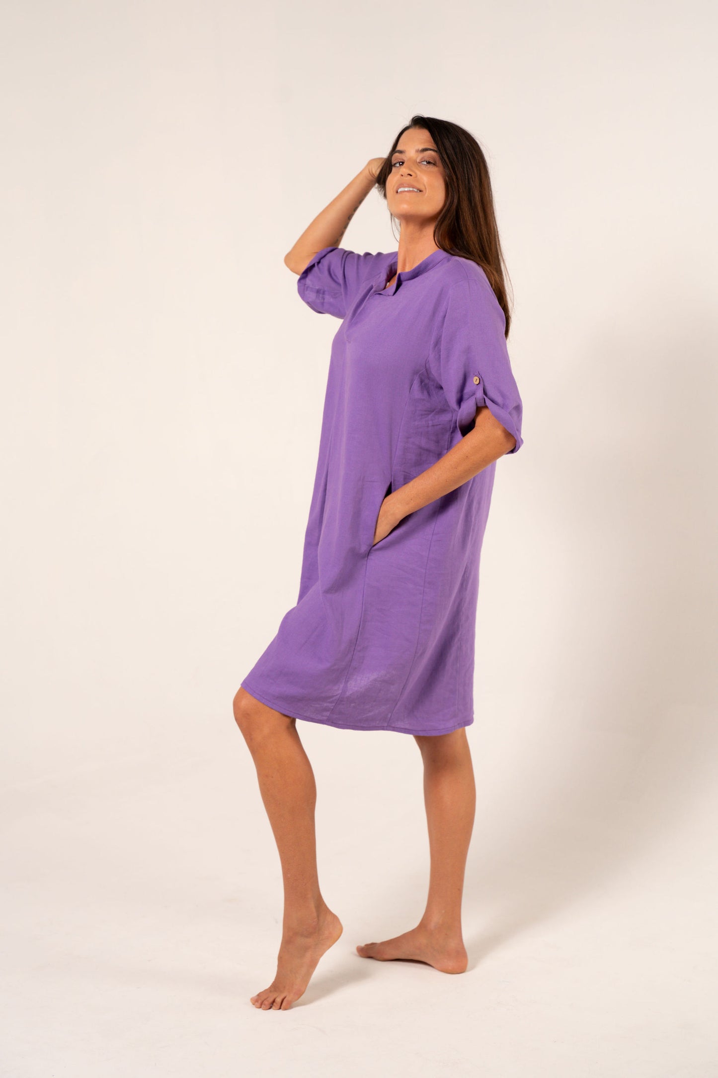 Vestido Safari Morado