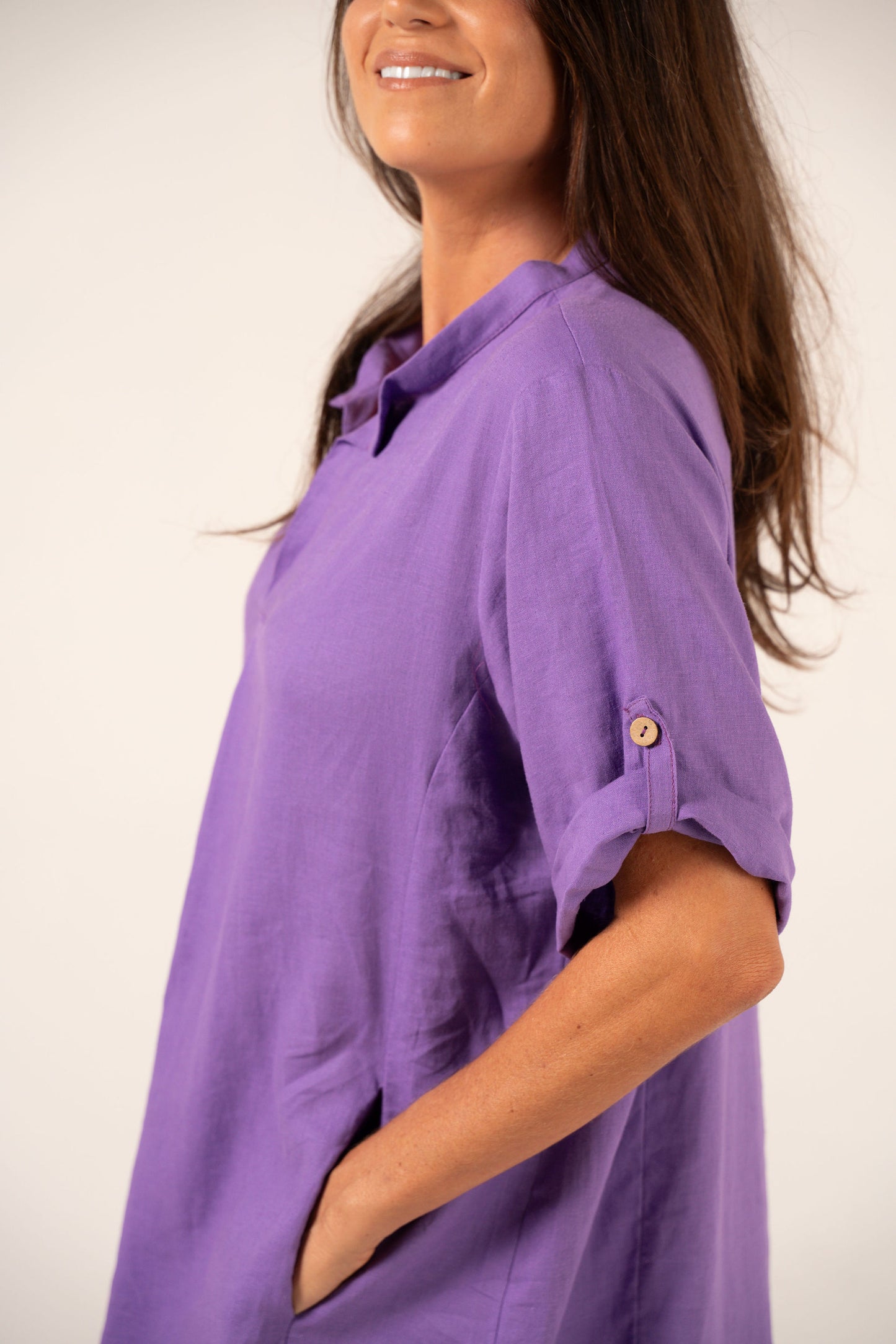 Vestido Safari Morado