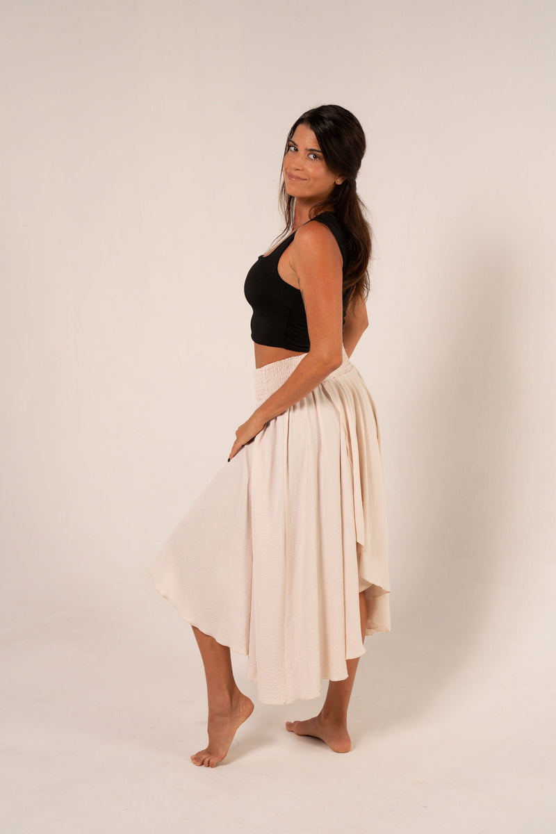 Falda Capas Capri Beige
