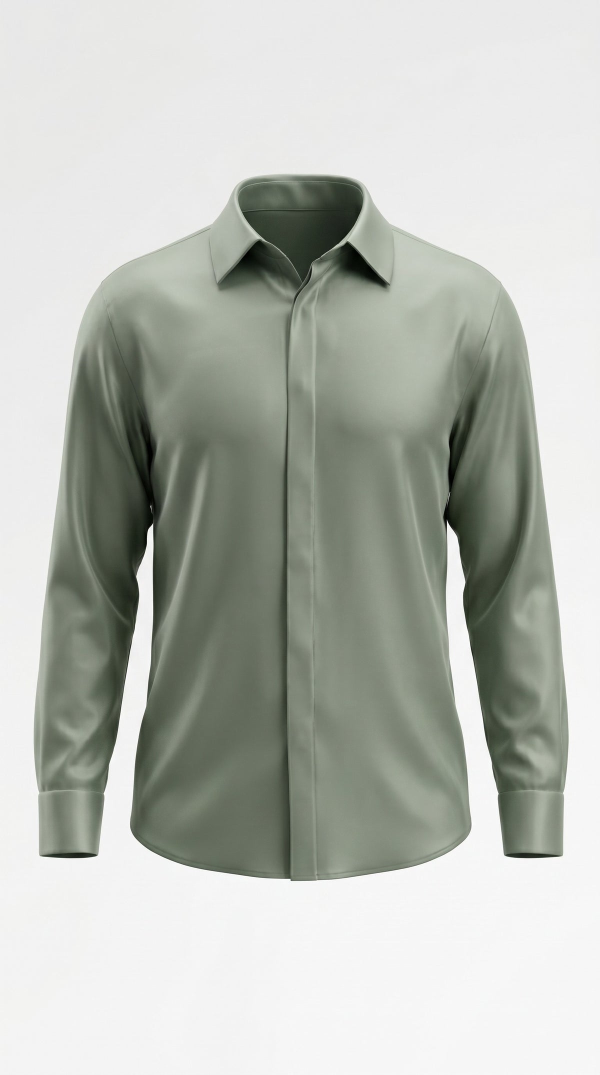 Camisa Seda Verde