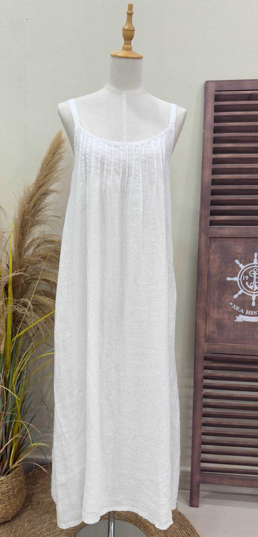 Vestido Largo Tirantes Blanco