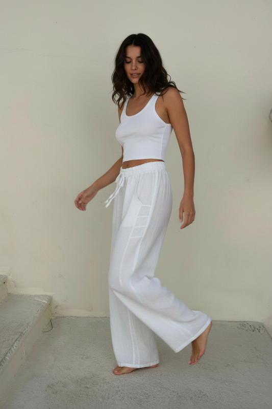 Pantalón Esencial Blanco