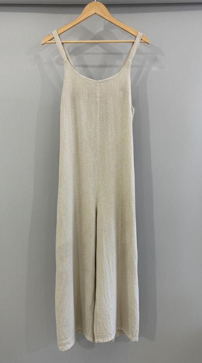 Long Jumpsuit Sahara Beige