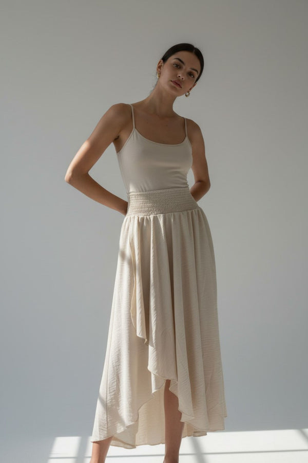 Falda Capas Capri Beige