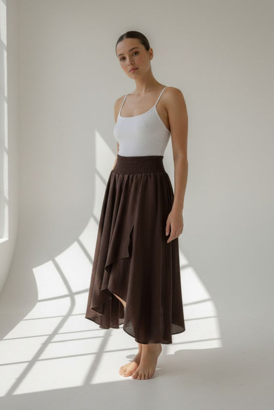 Falda Capas Capri Cocoa