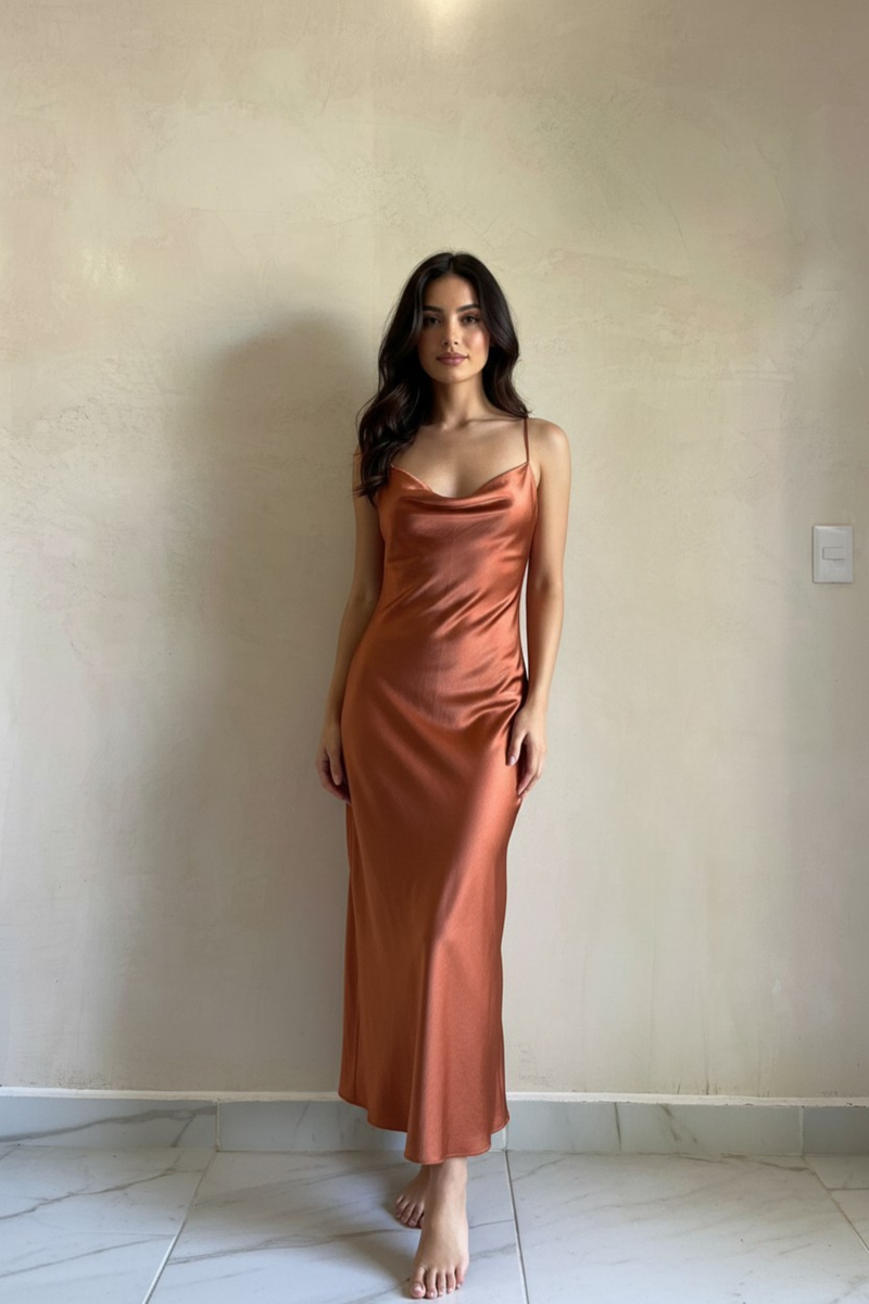 Vestido Sol Teja